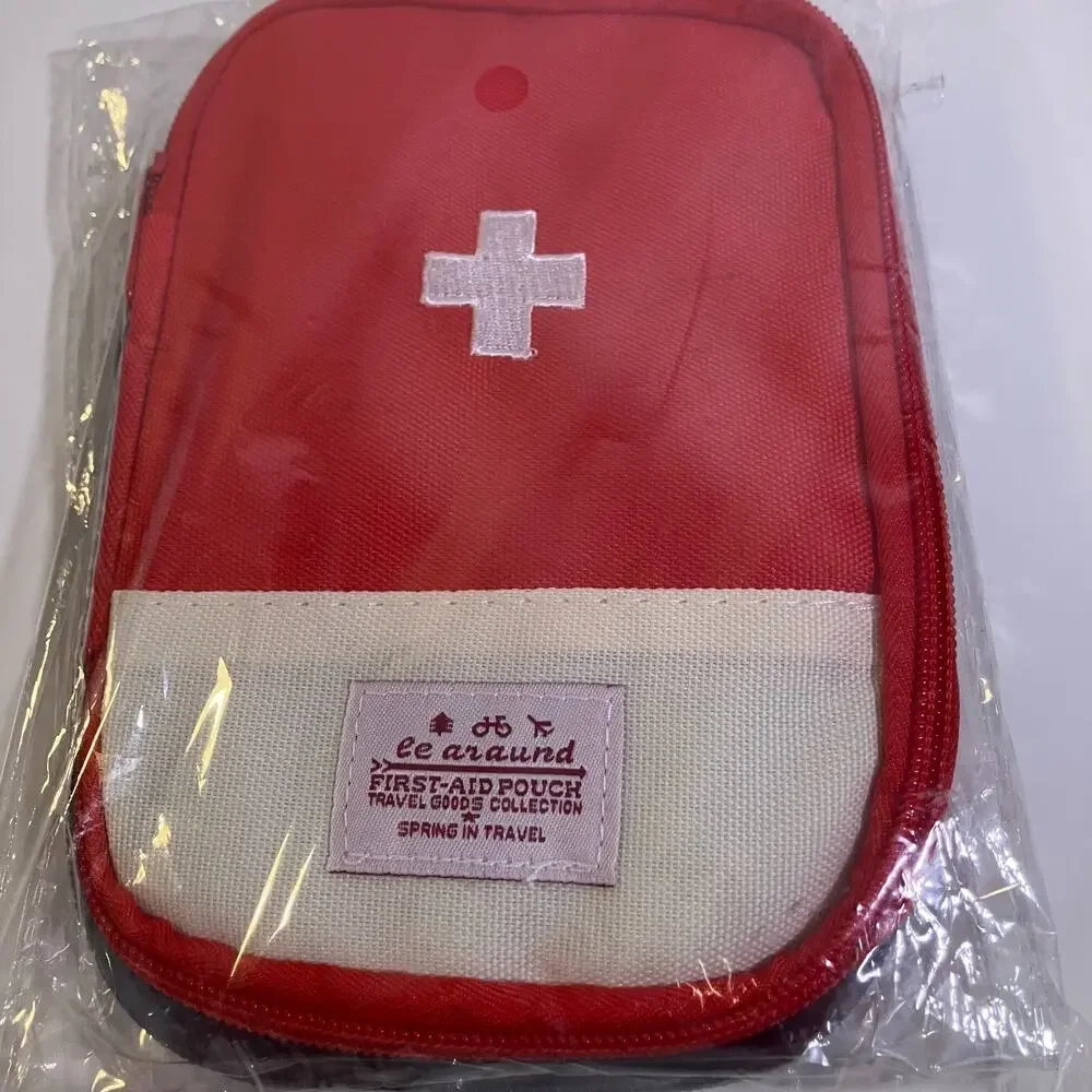 Kilyowa First Aid Pouch 2 Pack Mini Travel Organizer Red Blue Medical Emergency‎